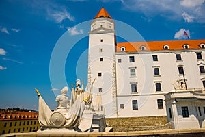 Bratislava,Slovakia: Bratislava Castle or Bratislavsky Hrad is the main castle of Bratislava, capital of Slovakia