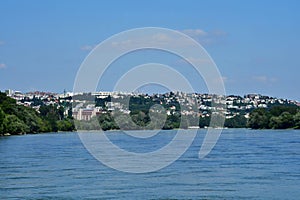 Bratislava, Slovakia - june 25 2023 : city view from the Danube