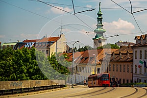 BRATISLAVA, SLOVAKIA: Michael`s Gate in the old town of Bratislava