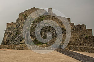 BRATISLAVA, SLOVAKIA : The ruins of Devin Castle near Bratislava in Slovakia