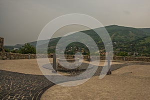 BRATISLAVA, SLOVAKIA : The ruins of Devin Castle near Bratislava in Slovakia