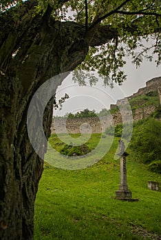 BRATISLAVA, SLOVAKIA : The ruins of Devin Castle near Bratislava in Slovakia