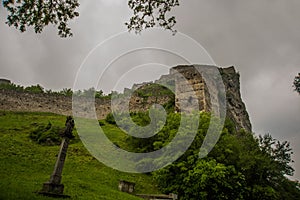 BRATISLAVA, SLOVAKIA : Zrúcanina hradu Devín pri Bratislave na Slovensku