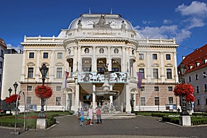 View of Slovak National Theatre, Bratislava, Slovakia