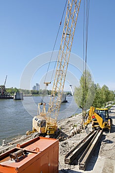 The Bratislava Stary most bridge dismantling