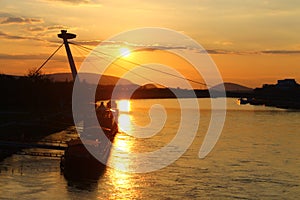 Bratislava Sun Danube River Danubio photo