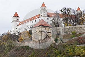 Bratislavský biely hrad v hlavnom meste Slovenska - Bratislave