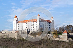 Bratislavský bílý hrad v hlavním městě Slovenska - Bratislavě