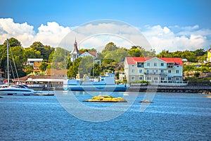 Bratten village on Styrso island in Gothenburg archipelago scenic waterfront view photo