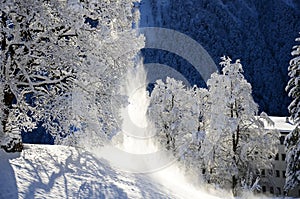 Braunwald in Switzerland Snow Christmas Mountains