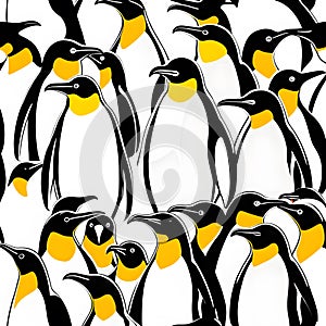 brautiful penguins, AI-generatet