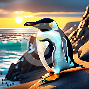 brautiful penguins, AI-generatet