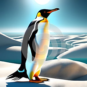 brautiful penguins, AI-generatet