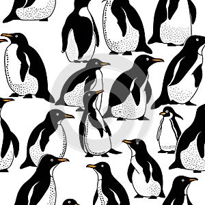brautiful penguins, AI-generatet