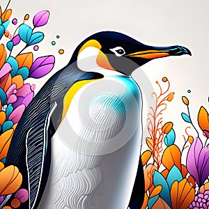 brautiful penguins, AI-generatet