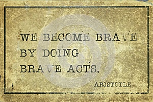 Brave acts Aristotle