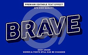 Brave editable text effect