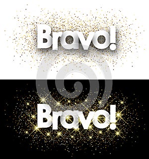 Bravo paper banners.