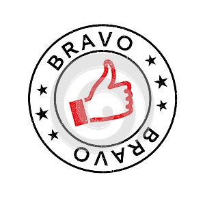 Bravo rubber stamp