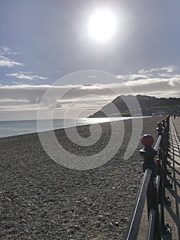 Bray beach in Ireland