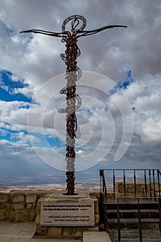 The Brazen Serpent, Mount Nebo in Jordan