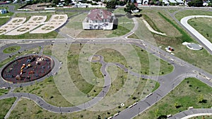 Brazi Park near Ploiesti City , Romania , aerial view