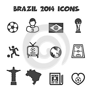 Brazil 2014 icons