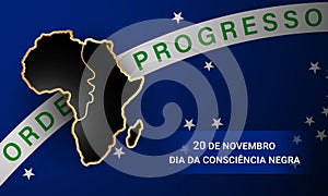 Brazil Black Awareness Day Background. Vector Illustration photo