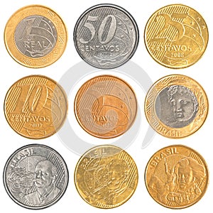 Brazil circulating coins collection set