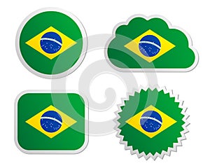 Brazil flag labels