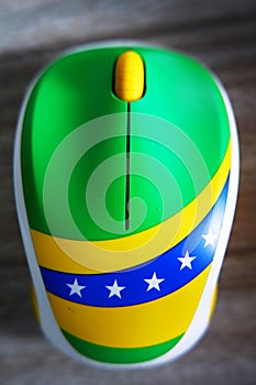 Brazil flag mouse photo