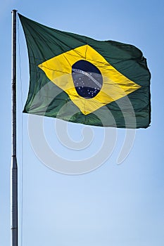 Brazil flag waving