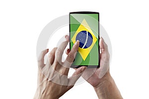 Brazil flagged screen