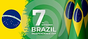 Brazil Independence day background brazil flag