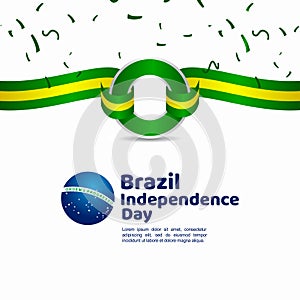 Brazil Independence Day Vector Template Design Illustration