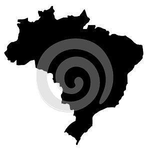 Brazil map photo