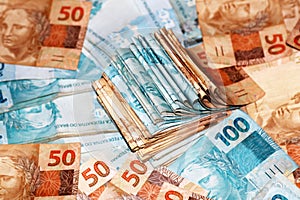 Brazil money package photo