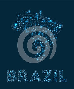 Brazil network map.