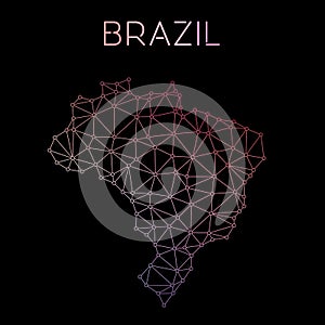 Brazil network map.