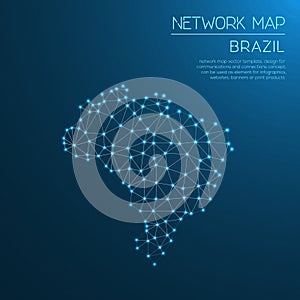 Brazil network map.