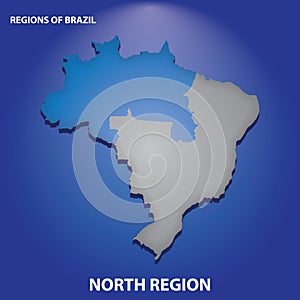 brazil north region. Vector illustration decorative design