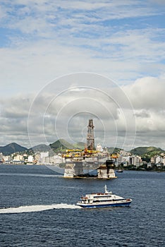 Brazil - Oil Rig In Guanabara Bay - Rio de Janeiro