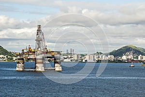 Brazil - Oil Rig In Guanabara Bay - Rio de Janeiro
