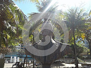 Brazil - Rio de Janeiro - Leme - Almirante Julio Cesar de Noronha Statue photo