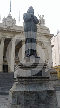 Brazil - Rio de Janeiro - Primeiro de Marco Street - Downtown - Tiradentes Statue photo