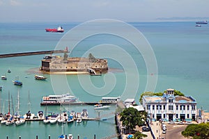 Brazil. Salvador. Port. Fort.