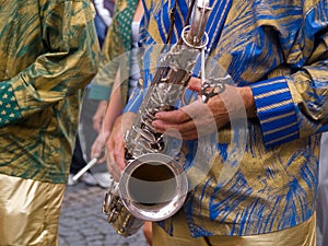 Brazil Samba carnival saxophone player