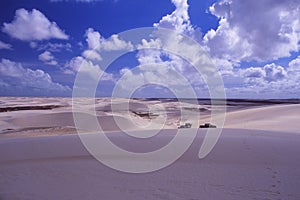 Brazil: sand dunes in the National park Lencois in Maranhao