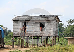 Brazil, Santarem: Home at the Amazon River