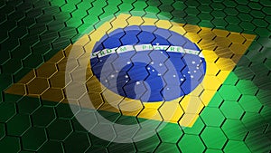 Brazil shield flag